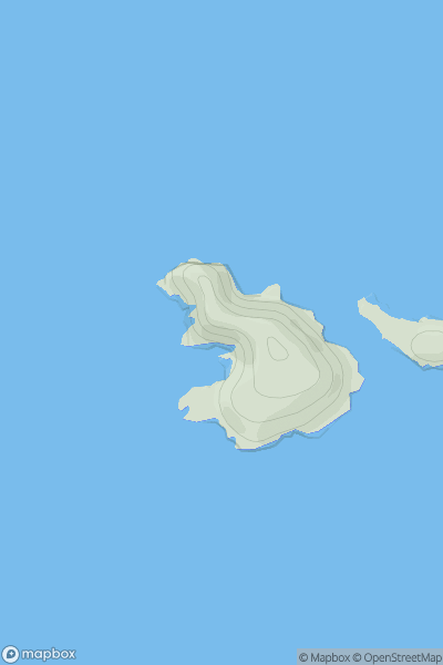 Thumbnail image for Fogla Skerry showing contour plot for surrounding peak