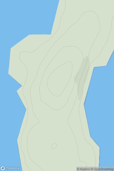 Thumbnail image for West Linga showing contour plot for surrounding peak
