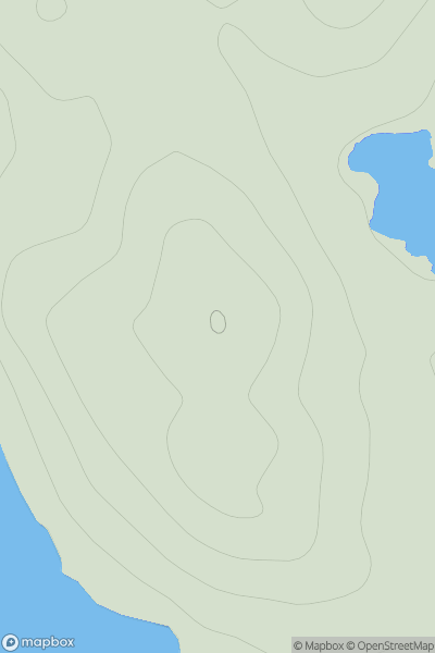 Thumbnail image for Hill of Cruester showing contour plot for surrounding peak