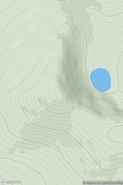 Thumbnail image for Stuc an Lochain (Stuchd an Lochain) showing contour plot for surrounding peak