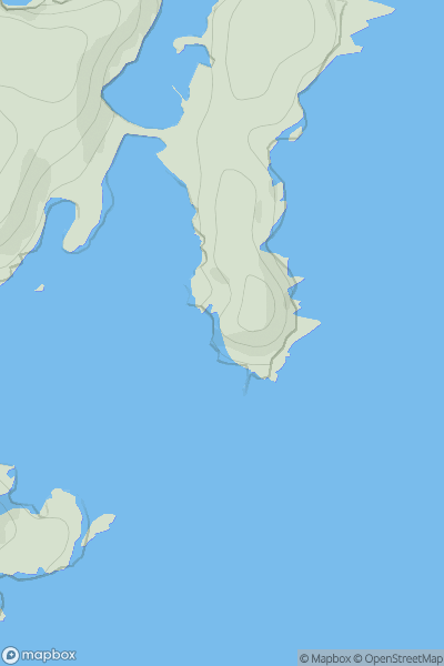 Thumbnail image for South Gavel showing contour plot for surrounding peak