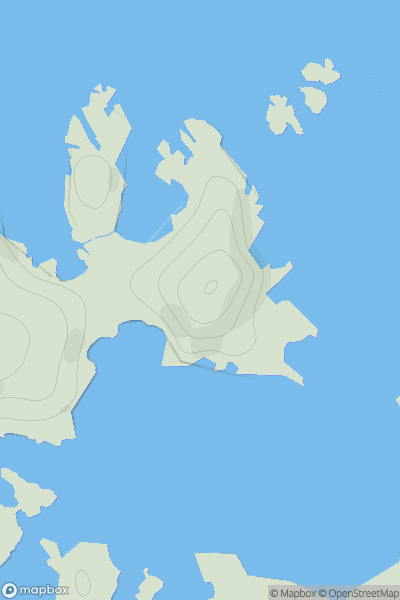 Thumbnail image for Cow Head showing contour plot for surrounding peak