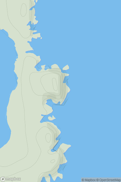 Thumbnail image for Muckle Head (Balta) showing contour plot for surrounding peak