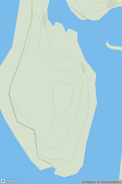 Thumbnail image for Ness of West Sandwick showing contour plot for surrounding peak