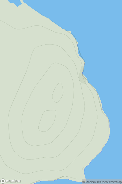 Thumbnail image for Fugla Ness showing contour plot for surrounding peak