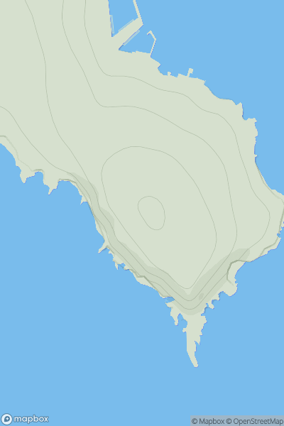 Thumbnail image for Lerwick Coastguard Station showing contour plot for surrounding peak