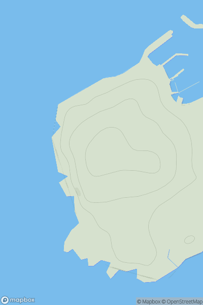 Thumbnail image for Symbister Ness showing contour plot for surrounding peak