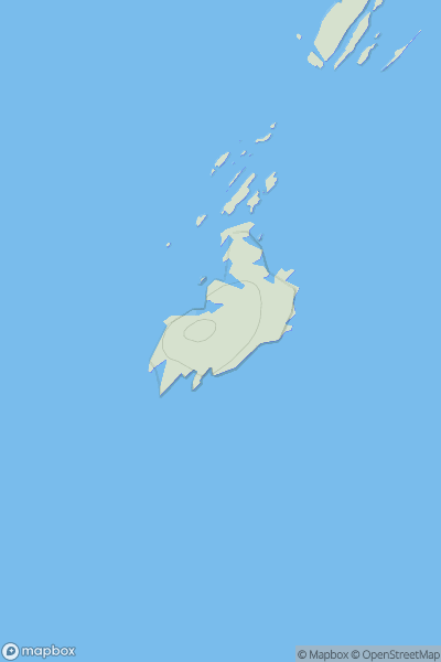 Thumbnail image for Horse Island showing contour plot for surrounding peak