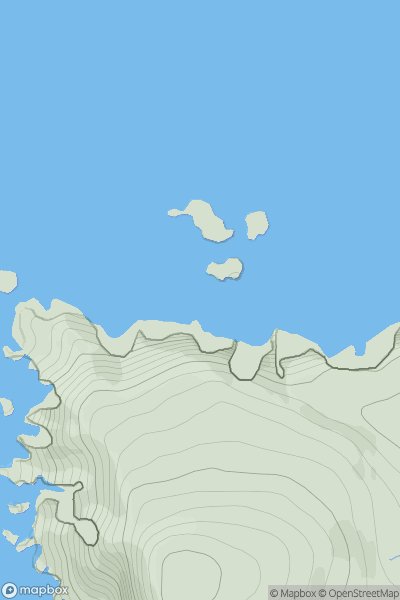 Thumbnail image for Stacks of Skroo South showing contour plot for surrounding peak