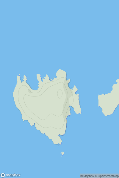 Thumbnail image for North Havra showing contour plot for surrounding peak