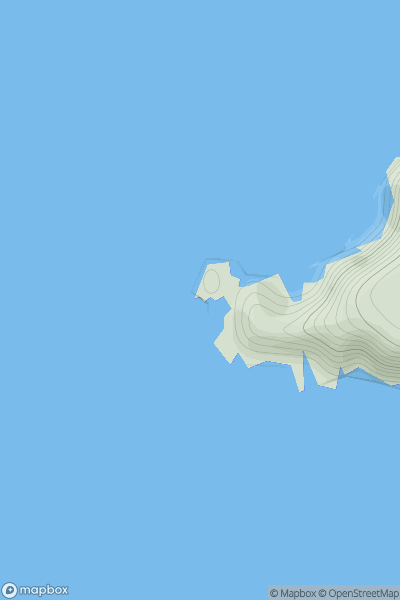 Thumbnail image for Tonga Stack showing contour plot for surrounding peak