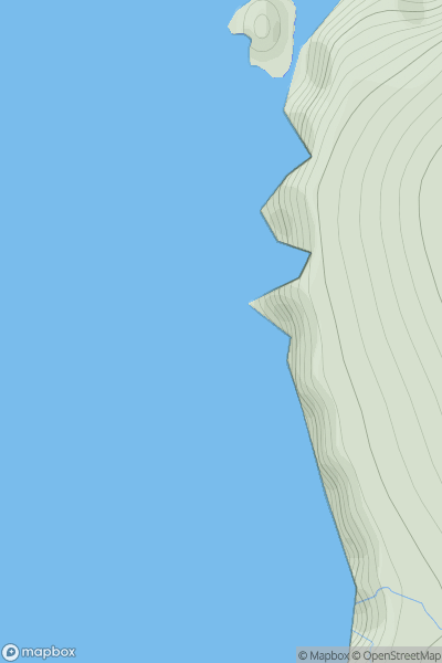 Thumbnail image for Flodda Stack showing contour plot for surrounding peak