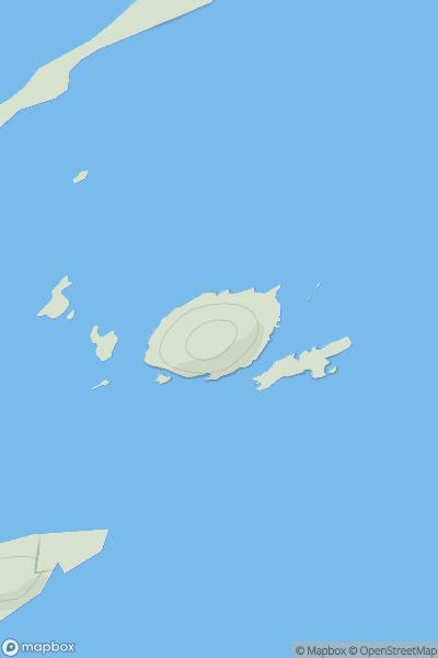 Thumbnail image for North Isle of Gletness showing contour plot for surrounding peak