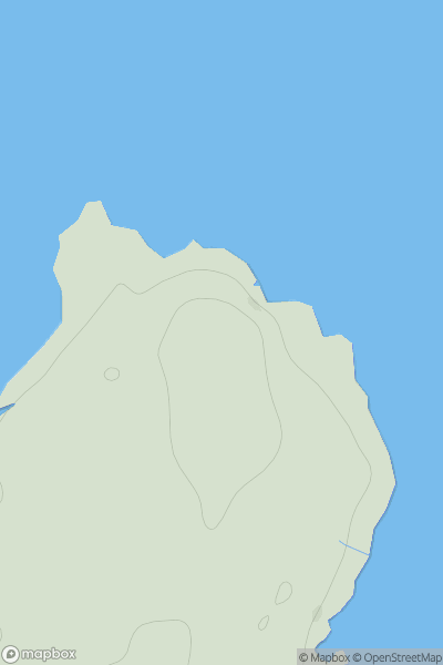 Thumbnail image for Hildasay showing contour plot for surrounding peak