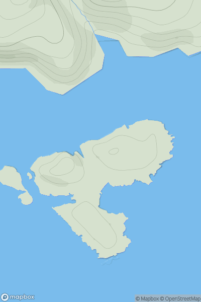 Thumbnail image for North Egilsay showing contour plot for surrounding peak