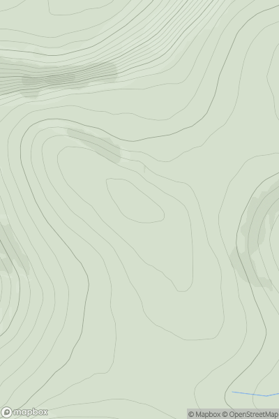Thumbnail image for Dwarfie Hamars Knap showing contour plot for surrounding peak