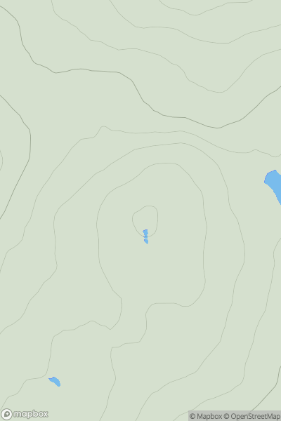 Thumbnail image for Muckle Billia Fiold showing contour plot for surrounding peak
