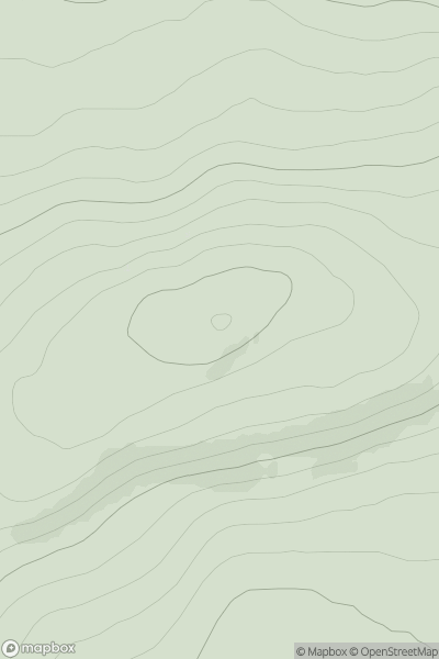 Thumbnail image for Hammars Hill showing contour plot for surrounding peak