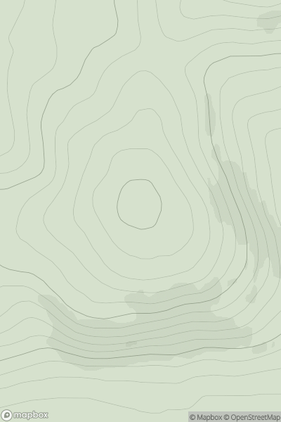 Thumbnail image for Hill of Midland showing contour plot for surrounding peak