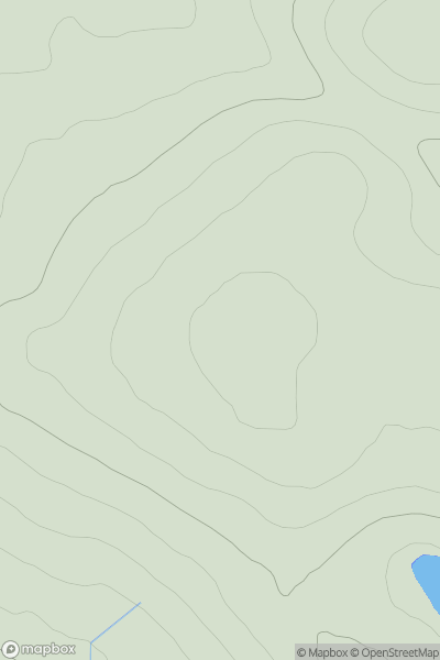 Thumbnail image for Hill of Lynedardy showing contour plot for surrounding peak