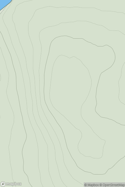Thumbnail image for Brae of Moan showing contour plot for surrounding peak