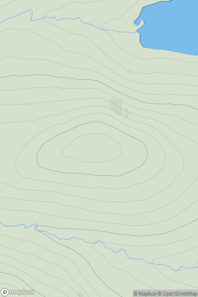 Thumbnail image for Pegal Hill showing contour plot for surrounding peak