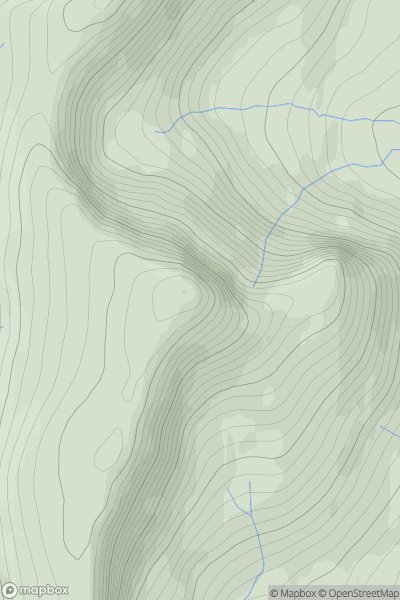 Thumbnail image for Baca Ruadh showing contour plot for surrounding peak