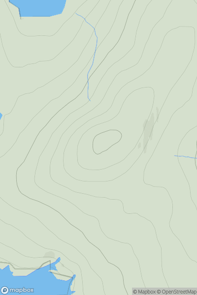 Thumbnail image for Couters Hill showing contour plot for surrounding peak