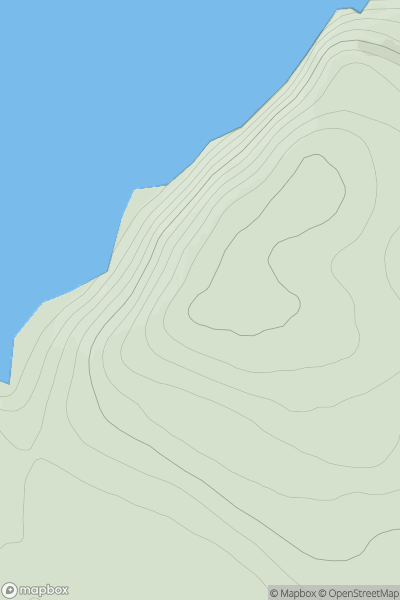 Thumbnail image for Faraclett Head showing contour plot for surrounding peak
