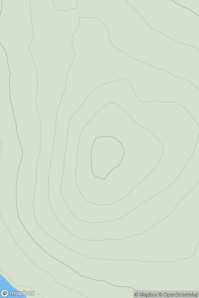 Thumbnail image for Hundland Hill showing contour plot for surrounding peak