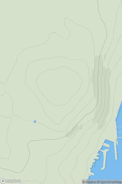 Thumbnail image for Brinkies Brae showing contour plot for surrounding peak