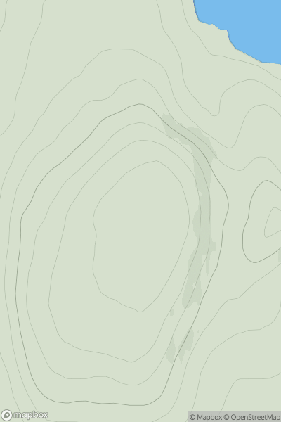 Thumbnail image for Vishall Hill showing contour plot for surrounding peak