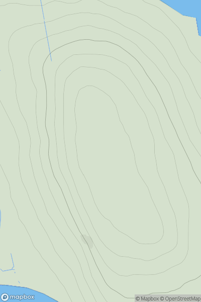 Thumbnail image for Fersness Hill showing contour plot for surrounding peak