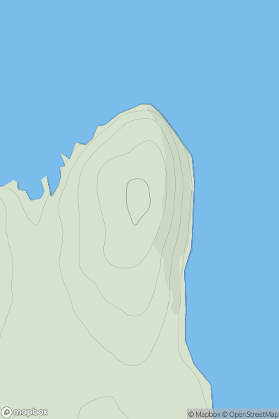 Thumbnail image for Erne Tower showing contour plot for surrounding peak