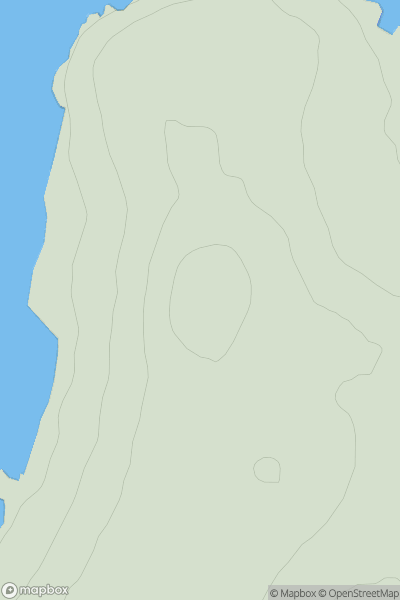 Thumbnail image for North Hill (Papa Westray) showing contour plot for surrounding peak