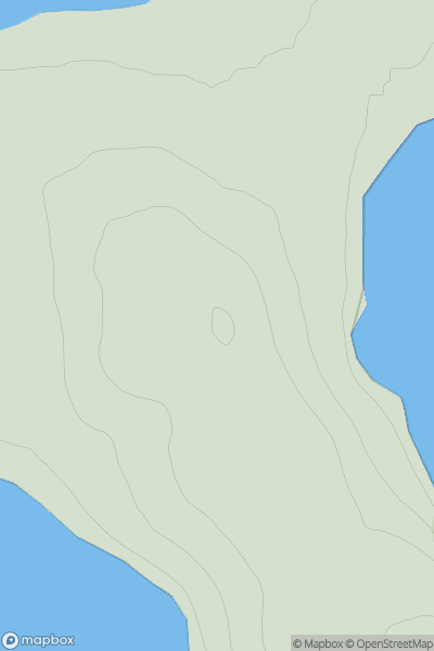 Thumbnail image for Kenzie's Tower showing contour plot for surrounding peak