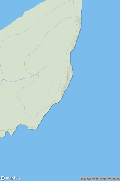 Thumbnail image for Warbister Hill showing contour plot for surrounding peak