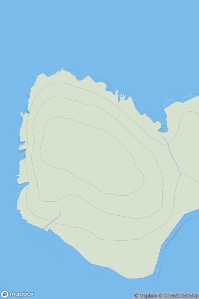 Thumbnail image for Eynhallow showing contour plot for surrounding peak