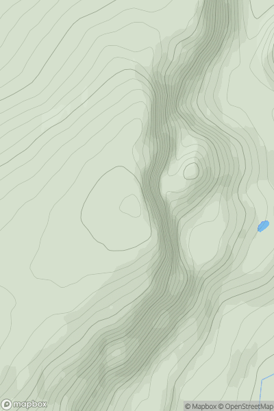 Thumbnail image for Bioda Buidhe showing contour plot for surrounding peak