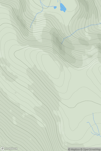 Thumbnail image for Oireabhal showing contour plot for surrounding peak