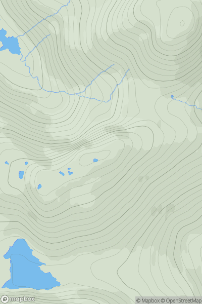 Thumbnail image for Naideabhal a-Muigh showing contour plot for surrounding peak