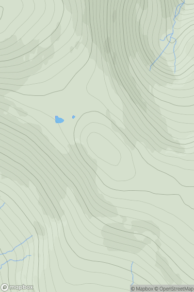 Thumbnail image for Beinn Losgaintir showing contour plot for surrounding peak