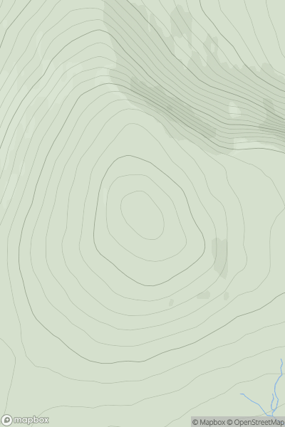Thumbnail image for Mo Bhiogadail showing contour plot for surrounding peak