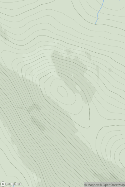 Thumbnail image for Ceapabhal NW Top showing contour plot for surrounding peak