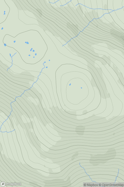 Thumbnail image for Leac Easgadail showing contour plot for surrounding peak