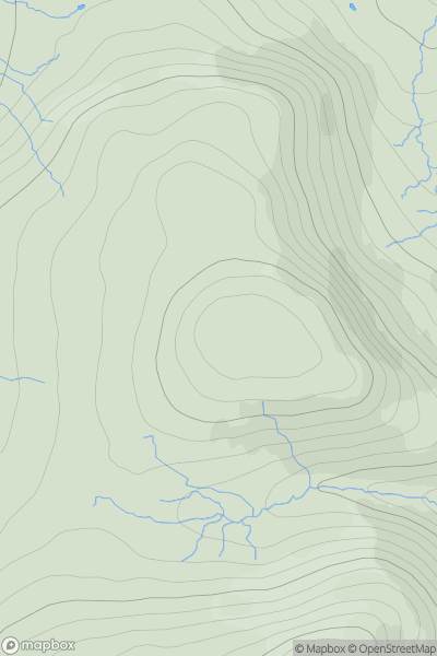 Thumbnail image for Ruadh Chleit showing contour plot for surrounding peak