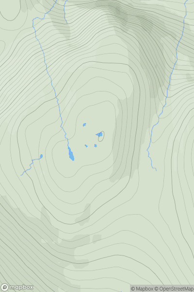 Thumbnail image for Huiseabhal Beag showing contour plot for surrounding peak