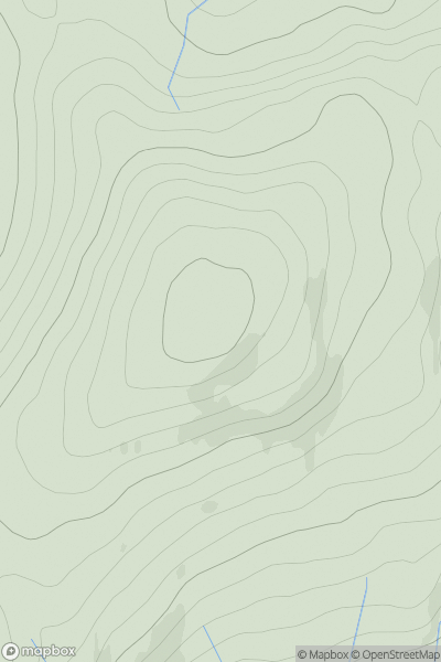 Thumbnail image for Beinn na Greine showing contour plot for surrounding peak