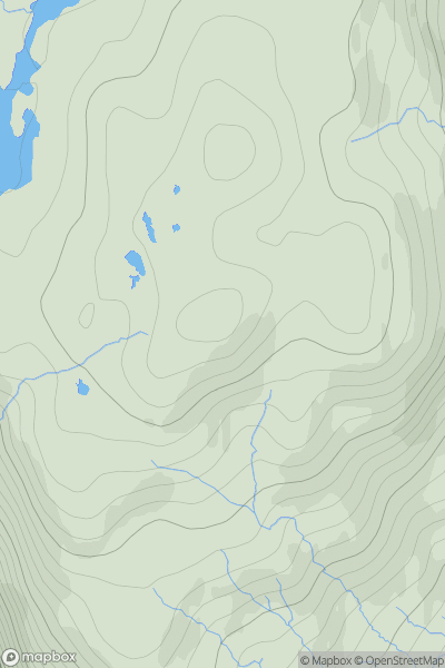 Thumbnail image for Colla Sgairbh showing contour plot for surrounding peak
