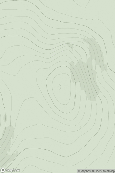 Thumbnail image for Beinn Bharabhais showing contour plot for surrounding peak